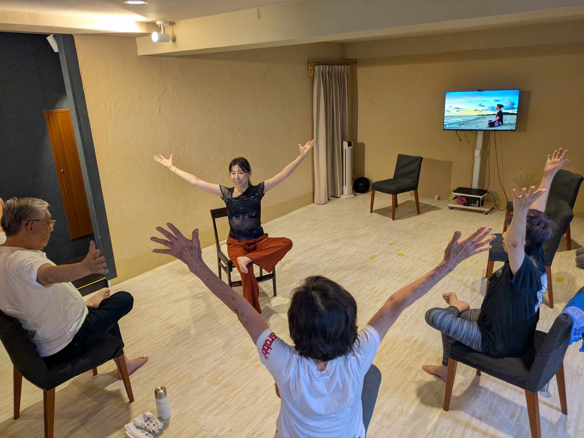 ヨガクラスの様子